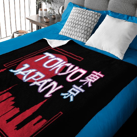 Japan Tokyo skyline streetwear design Baby Blankets
