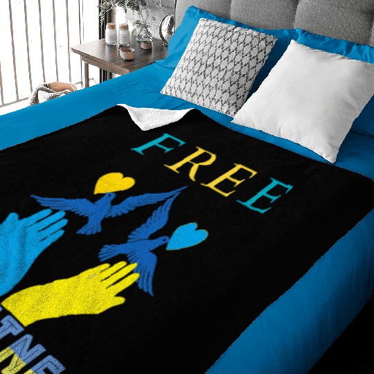 Free Ukraine. Peace not War. Baby Blankets
