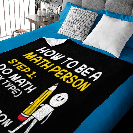 Math How To Be A Math Person Baby Blankets