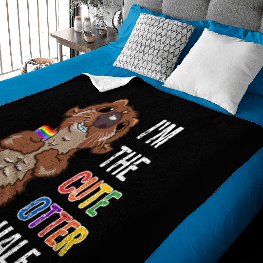 Orlando Red Baby Blankets Gay Pride Couples Gay Otter Half