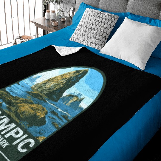 OLYMPIC national park Washington usa Baby Blankets