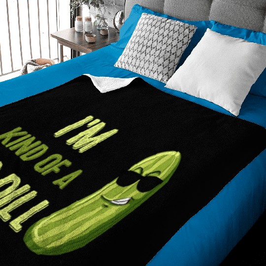 Big Deal Dill Pickle Funny Slogan Baby Blankets