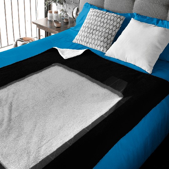 metal surface square craft silver shiny square Baby Blankets