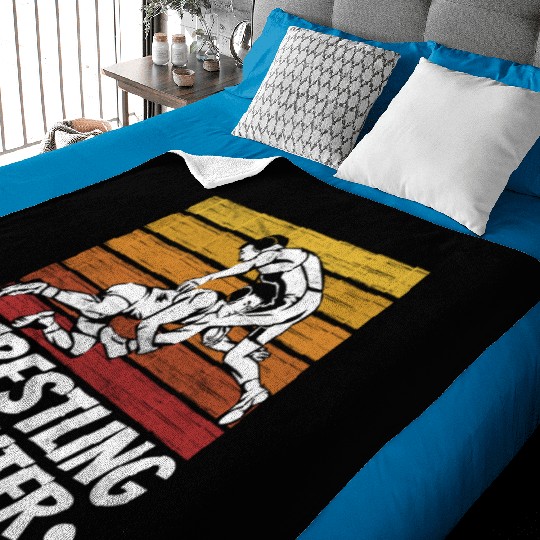 Wrestling Fighter Wrestle Hobby Wrestler Baby Blankets