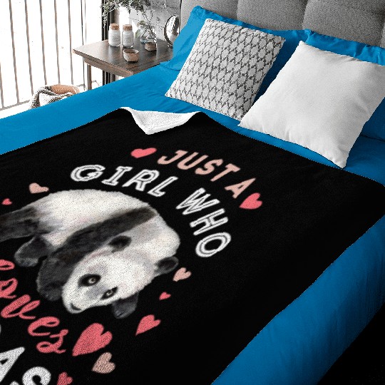 Cute Panda Cub - Just A Girl Who Loves Pandas Baby Blankets