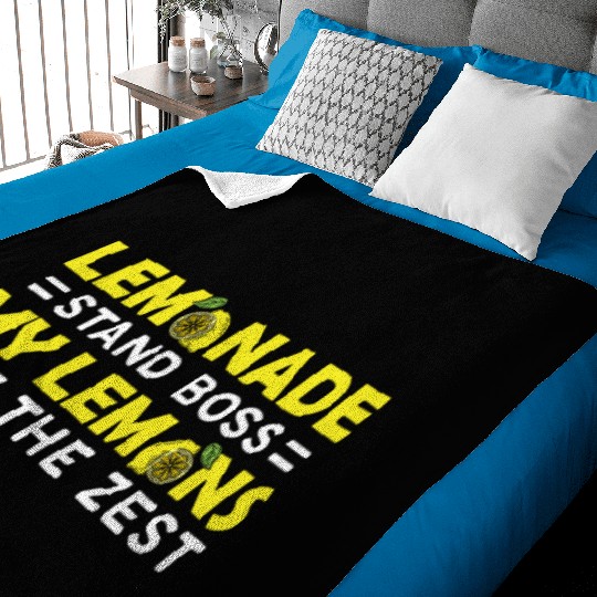 My Lemons Are The Zest Lemon Juice Boss Lemonade Baby Blankets