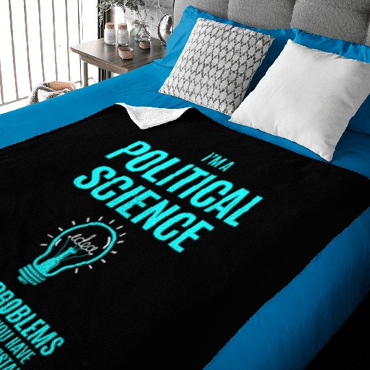 Political Science Baby Blankets - I Solve Problems Gift