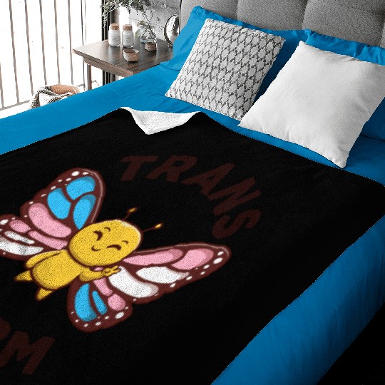 Transgender Monarch Butterfly Trans Form Kawaii Baby Blankets