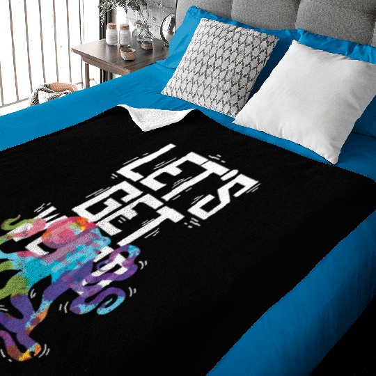 Let's get weird Animal Lover Gift Baby Blankets