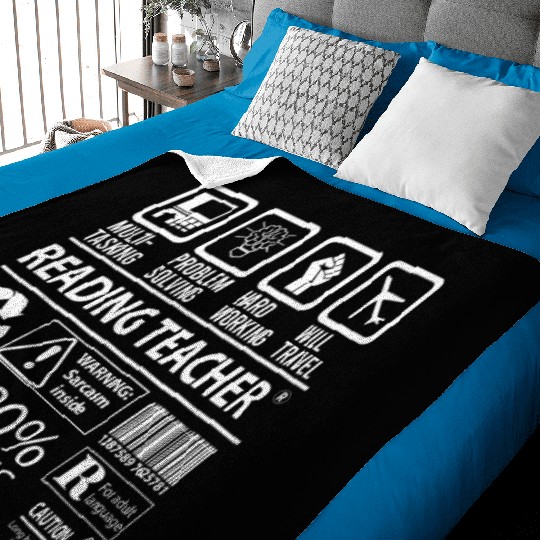 Reading Teacher Baby Blankets - Multitasking Job Gift It
