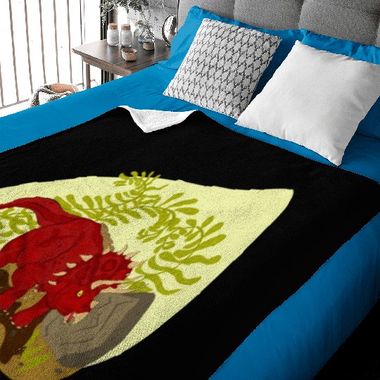 Triceratops horridus Baby Blankets