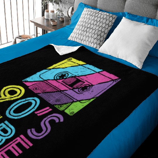 90's Vibe Retro Cassette Tape Music Baby Blankets