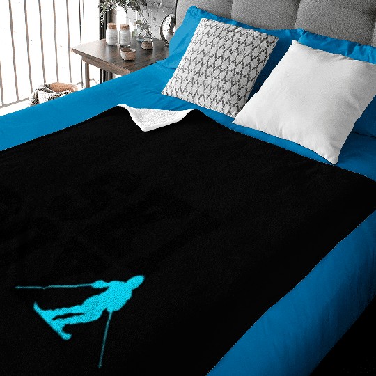ski boy Baby Blankets