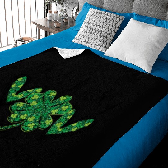 Not Lucky I'm Blessed Christian St. Patrick's Dayn Baby Blankets