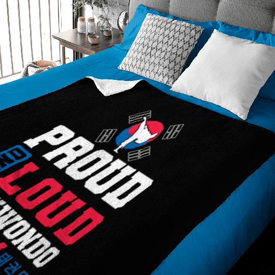 TKD Korean Martial Arts Tae Kwon Baby Blankets