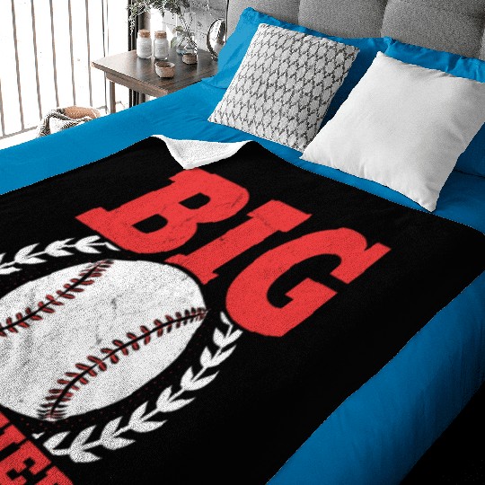 Baseball Big Brother Kids Baseball Player Baby Blankets