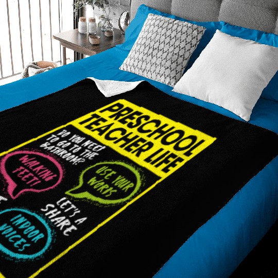 Preschool Teacher Life Baby Blankets