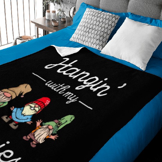 Funny Gardening Gnomes Men Women Gnome Baby Blankets