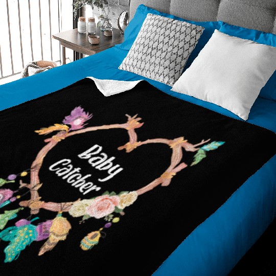 Baby Catcher Midwife Dreamcatcher Doula Baby Blankets