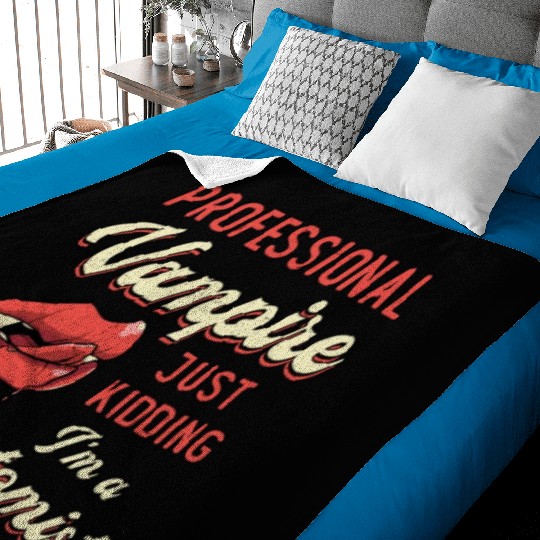 Phlebotomist Phlebotomy Professional Vampire Gift Baby Blankets