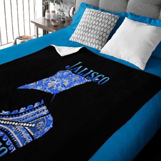 Jalisco Vacation Tribal Stingrays Baby Blankets