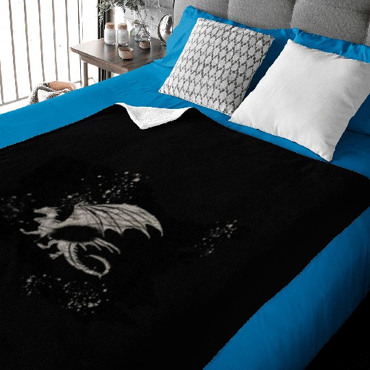 An Old Dragon Flag_It was brilliant in the past Baby Blankets