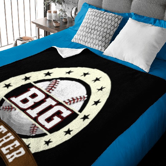 Big Brother Baseball Son Baseball Fan Baby Blankets