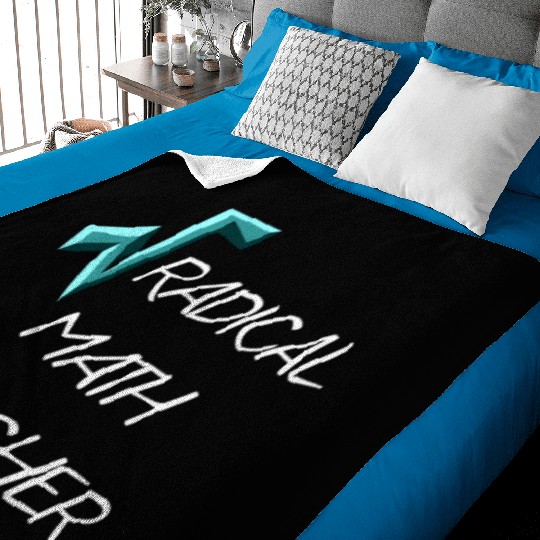 RADICAL MATH TEACHER Baby Blankets