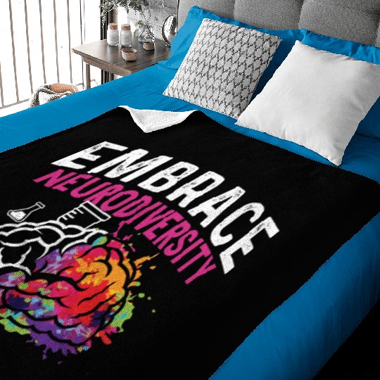 Embrace Neurodiversity Psychiatrist Gift Baby Blankets