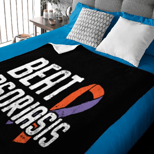 Beat Psoriasis Skin Disease Psoriasis Awareness Baby Blankets