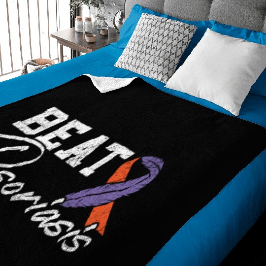 Beat Psoriasis Skin Disease Psoriasis Awareness Baby Blankets