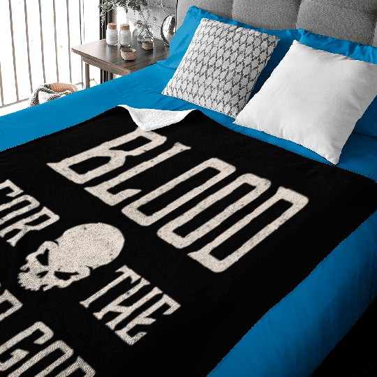 Blood For The Blood God Skull Baby Blankets