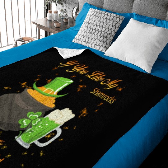 See My Pot Of Gold St Patty's Day Cute Joke Baby Blankets