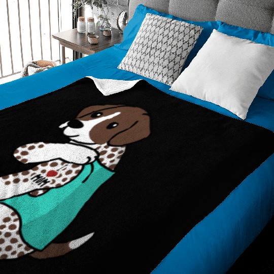 I Love Mom Tattoo German Shorthaired Pointer Baby Blankets