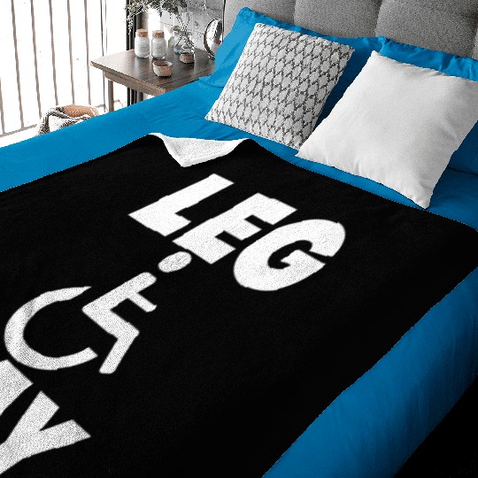 Leg Day Handicapped Wheelchair 15 Baby Blankets