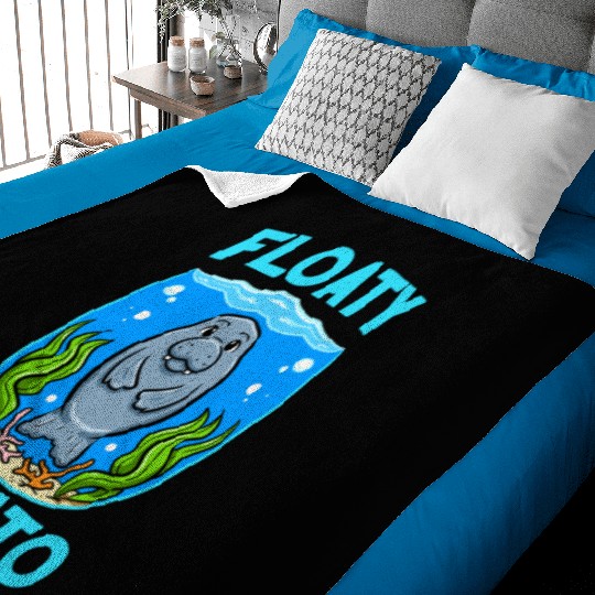 Manatees Sea Cow Floaty Potato Manatee Baby Blankets