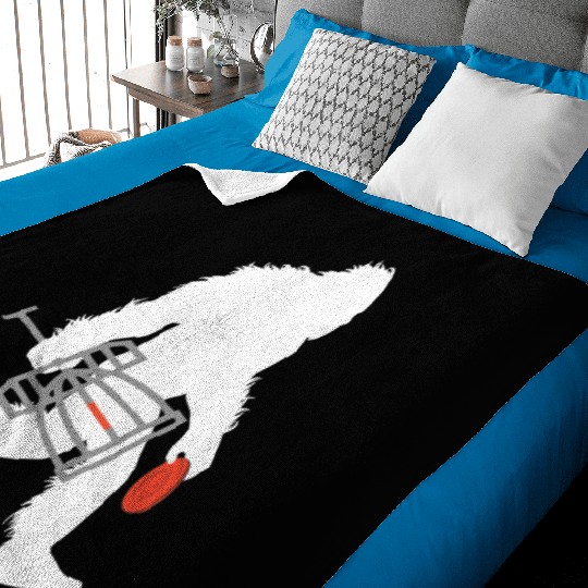 Bigfoot Disc Golf Cryptid Sasquatch Disc Golfer Baby Blankets