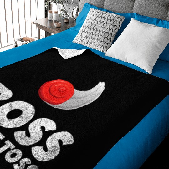 Boss of the Toss Funny Disc Golf Ultimate Frisbee Baby Blankets