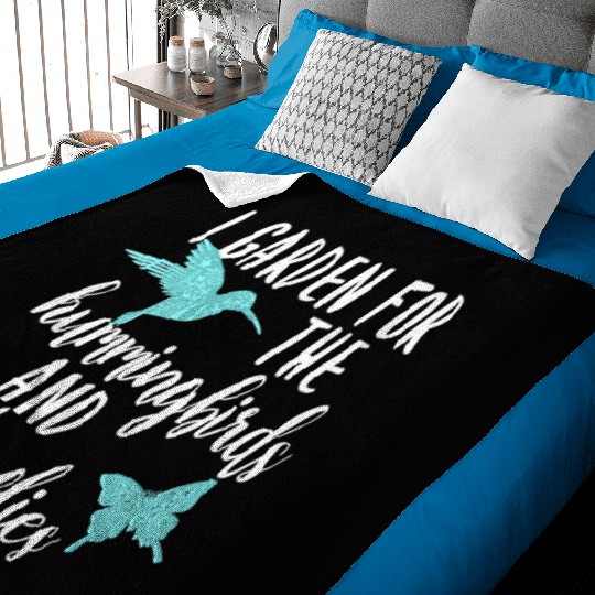 I Garden for the Hummingbirds and Butterflies Baby Blankets