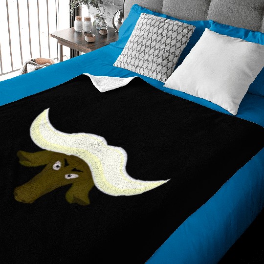 green buffalo head Baby Blankets