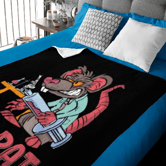 Lab Tech Lab Rat Laboratory Chemist Technician Baby Blankets