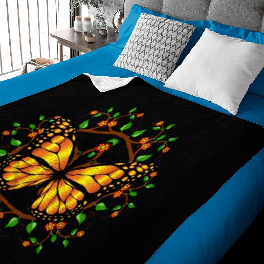 Monarch Butterfly Save our butterflies Baby Blankets