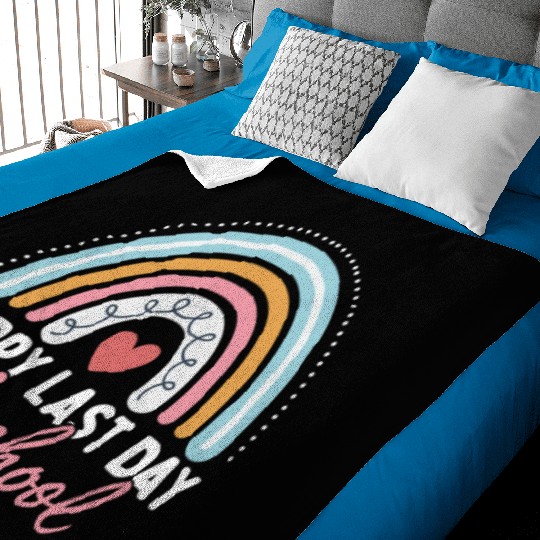 Happy Last Day School Teacher Student Graduation Baby Blankets