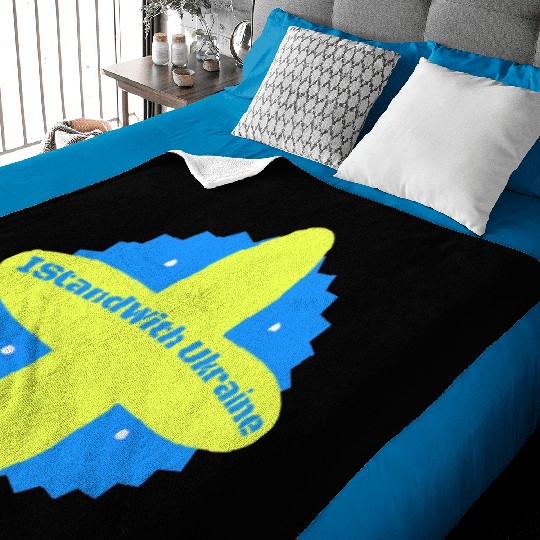 I Stand With Ukraine Baby Blankets
