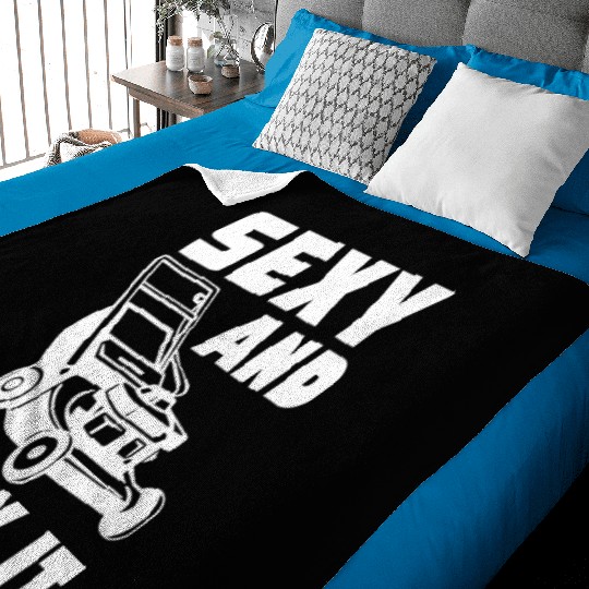 Gardening Im Sexy And I Mow It Gardener Lawn Grass Baby Blankets