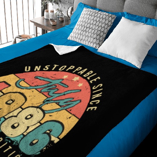 Building Year 1986 In July Baby Blankets