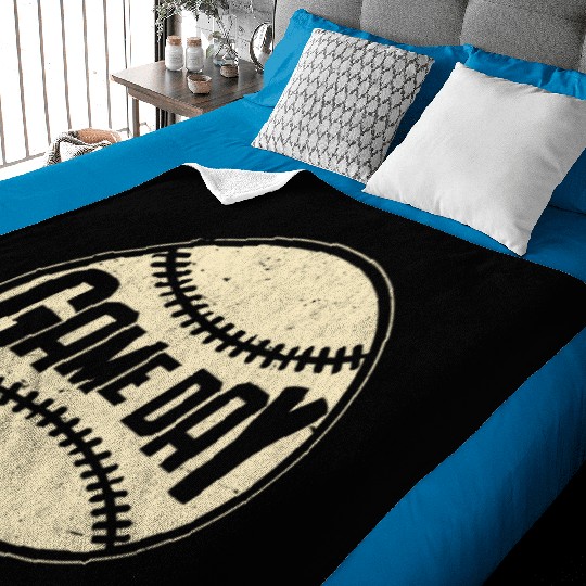 Baseball Game Day Sport Lover Baby Blankets