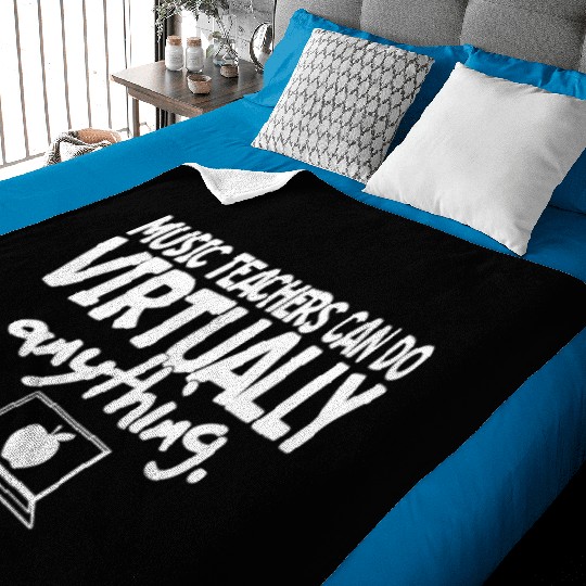 Music Teacher Gift Virtual Band Chorus Strings Baby Blankets