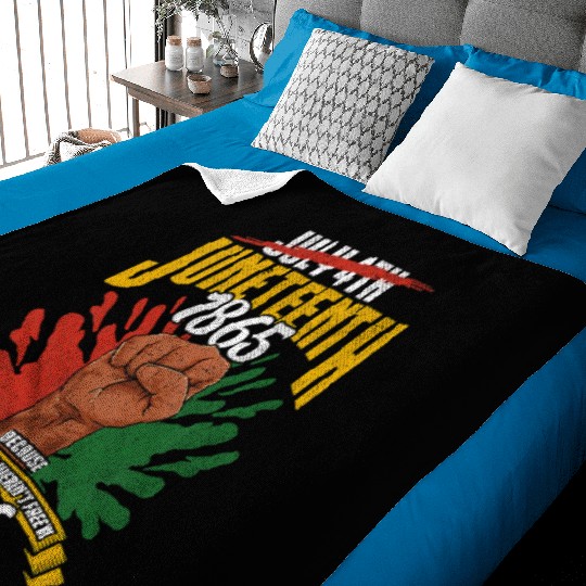 Juneteenth Black History Day Pride Gift Baby Blankets