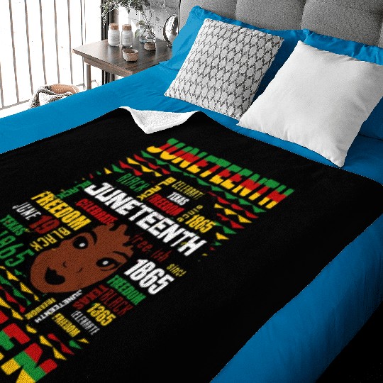 Juneteenth Black History Day Pride Gift Baby Blankets
